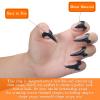 Hicarer 10 Pcs Metal Finger Claws Rings Full Finger Set Cosplay,Black view 2