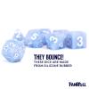 FanRoll 16mm Sharp Edge Silicone Rubber Poly DND Dice Set: Glacial Debris, Role Playing Game Dice for Dungeons and Dragons view 4