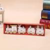 Angoily Christmas Train Decor Christmas Decor Snowman s Train Wooden Window Toys Toy for Kids Childrens Kids Wood s Snowman Xmas Small view 3