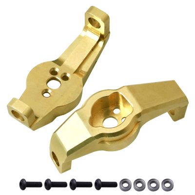 GoHobby Brass Caster Blocks Protal Drive Front C Hub Carrier for Traxxas TRX-4 1:10 RC Crawler Car