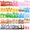 Axbotoy 48 Pieces Mini Plush Animals Toys Set, Small Stuffed Animal Keychain Set for Valentine Gift,Easter Egg Filter,Carnival Prizes, Classroom Rewards, Goody Bags Filler,Party Favors view 1
