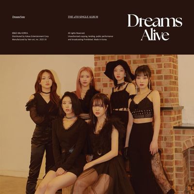 Kakao DREAMNOTE - Dreams Alive (4th Single Album) 1Album+CultureKorean Gift(Decorative Stickers,Photocards)