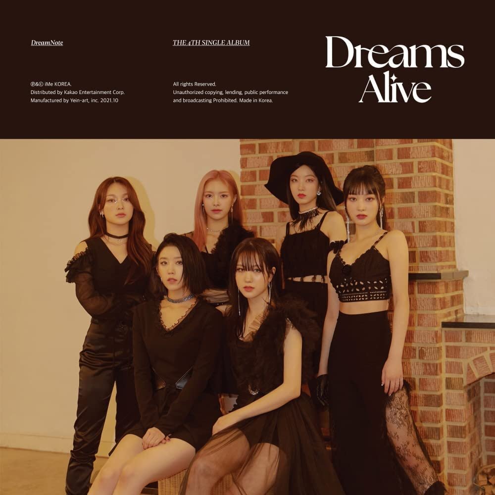 Kakao DREAMNOTE - Dreams Alive (4th Single Album) 1Album+CultureKorean Gift(Decorative Stickers,Photocards)