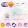 Ohanniewa Bouncy Balls for Kids 20 Pieces 5 Styles 32mm Assorted Bouncy Balls with Storage Bag for Birthday Party Favors view 2