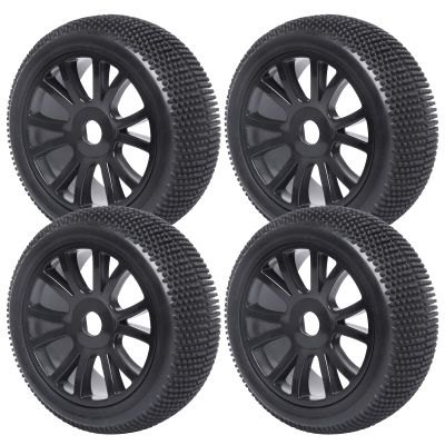 CrazyHobby RC Buggy Wheels and Tires with 17mm Hex for 1/8 Arrma Typhon 6S BLX Losi 8IGHT HPI Racing Trophy Brushless RC Off Road Car, 4PCS