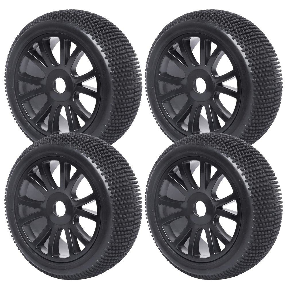 CrazyHobby RC Buggy Wheels and Tires with 17mm Hex for 1/8 Arrma Typhon 6S BLX Losi 8IGHT HPI Racing Trophy Brushless RC Off Road Car, 4PCS