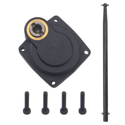 ShareGoo Electric Roto Starter E-Start Backplate Power Back Cover 11012 & Drill Start Wand Power Starter Shaft Rod Pin End 11003 for RC 1/8 HSP HPI Redcat SH 28 Nitro Engine Rotor(Hole Centers 32mm)