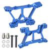ShareGoo Aluminum Front & Rear Shock Tower Shock Mounts Replacement of Part 6838 6839 Compatible with 1/10 Traxxas Slash 4x4 4WD RC Car (Blue) view 1