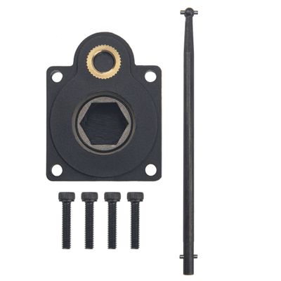RC Electric Roto Starter E-Start Backplate Power Back Cover 11011 & Drill Start Wand Power Starter Shaft Rod Pin End 11003 for 1/10 HSP HPI Vertex VX 16/18/21, CXP SH 18/21 Engines (Hole Centers 27mm)