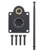 RC Electric Roto Starter E-Start Backplate Power Back Cover 11011 & Drill Start Wand Power Starter Shaft Rod Pin End 11003 for 1/10 HSP HPI Vertex VX 16/18/21, CXP SH 18/21 Engines (Hole Centers 27mm) view 1