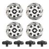 4Pcs ShareGoo RC Brake Disc,Metal Wheel Rim Hex Hub Brake Disc Decoration Compatible with Traxxas UDR Unlimited Desert Racer 1/7 RC RC Car (Black) view 1