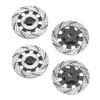 4Pcs ShareGoo RC Brake Disc,Metal Wheel Rim Hex Hub Brake Disc Decoration Compatible with Traxxas UDR Unlimited Desert Racer 1/7 RC RC Car (Black) view 2