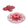 4Pcs ShareGoo RC Brake Disc,Metal Wheel Rim Hex Hub Brake Disc Decoration Compatible with Traxxas UDR Unlimited Desert Racer 1/7 RC RC Car (Red) view 3