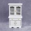 1: 12 Toy House Toy House Mini Furniture Micro Field Vertical Bookcase with Drawer White Cabinet view 2
