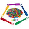 SEETOOOGAMES Magnetic Wand Bingo Chip Set - 500 Metal Chips with 5 Pack Magnet Wands for Classroom, Science Learning, Counting, Family Game Night Activities view 2