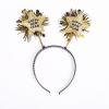 AVMBC Happy New Year Headband Tiara 2025 New Year Eve Hair Hoop Headdress Hair Accessories Holiday Party Supplies Favors view 1