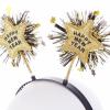 AVMBC Happy New Year Headband Tiara 2025 New Year Eve Hair Hoop Headdress Hair Accessories Holiday Party Supplies Favors view 2