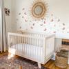 48Pcs Pink Butterfly Boho Art Wall Decals, Peel and Stick Wall Stickers for Living Nursery Room Bedroom Wall Decor view 4