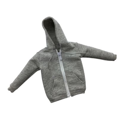 DYNWAVE 1/6 Male Clothes Hoodie Hooded Outfit for 12'' BBI DID Action Figure, Gray