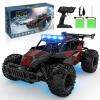 BLUEJAY Remote Control Car, 2.4GHz High Speed 33KM/H RC Cars Toys, 1:12 Monster RC Truck Off Road with LED Headlight and Rechargeable Battery Gifts for Adults Boys 8-12 view 1