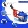 DIYmalls FS90R Continuous Rotation Micro RC Servo 360 Motor Analog 6V for Arduino Microbit Smart Car Robot (Pack of 4) view 2