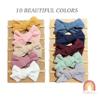 10PCS Corduroy Headband Hair Bows Baby Girl Soft Nylon Band Accessories Newborn Infant Kid Boho Chic Style Bundled Love, One Size view 3