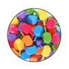 Zion Judaica Hanukkah Dreidels in Bright Colors Medium Plastic with English Transliteration - Ziplock Bag (10 Pack) view 2