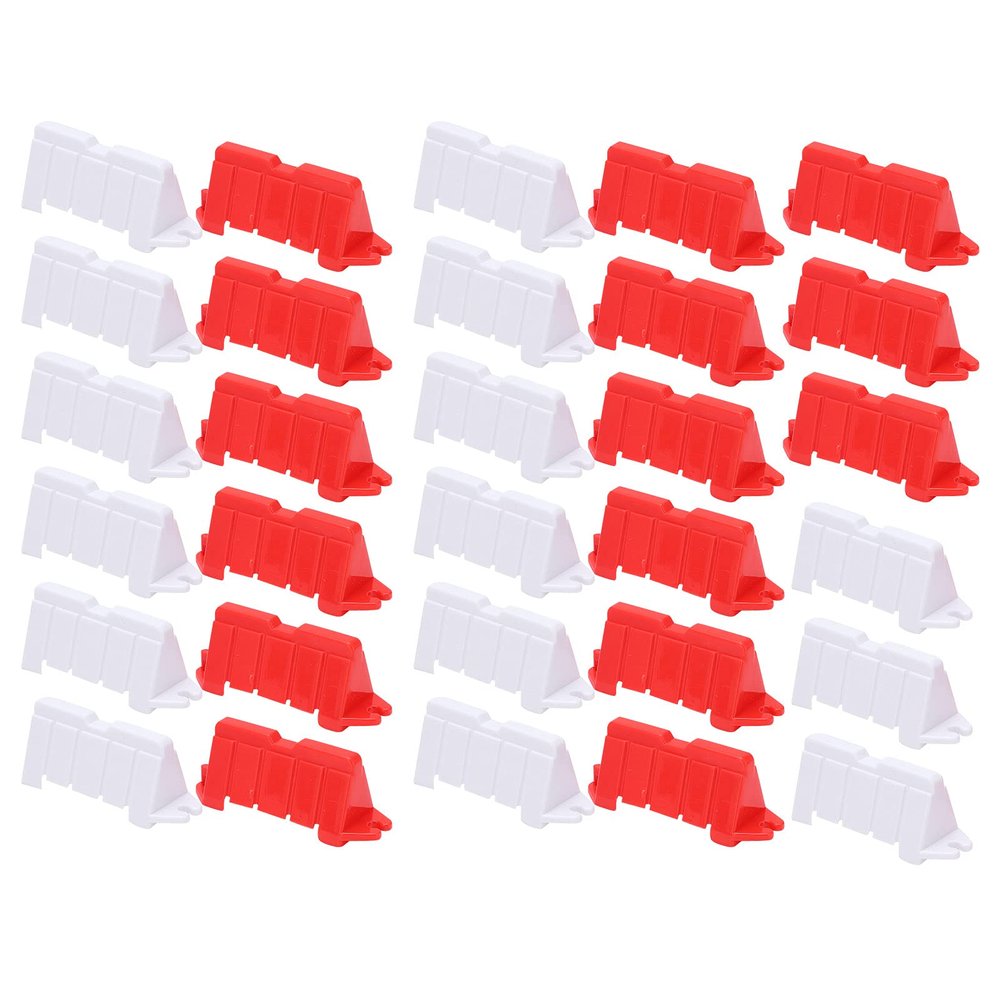 VGEBY RC Roadblocks,30Pcs Road Blocks Plastic Universal Drift Race Road Barriers Remote Control Car Accessories Mini Blocks Model Car Parts Rc Track Barrier