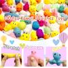 LENYOQIN 100 Pcs Kawaii Squishies, Mochi Squishy Toys for Kids Party Favors, Mini Sensory Stress Relief Toys, Goodie Bags Novelty Toy, Classroom Prizes, Birthday Gift, Fidget Toys, Random view 2