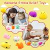 LENYOQIN 100 Pcs Kawaii Squishies, Mochi Squishy Toys for Kids Party Favors, Mini Sensory Stress Relief Toys, Goodie Bags Novelty Toy, Classroom Prizes, Birthday Gift, Fidget Toys, Random view 3