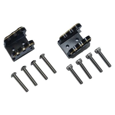 AXIAL RBX10 RYFT Brass Rear AXLE Mount set For Suspension Links (Gold Inlay Version) - 10pc set - GPM RBX009XA [RBX009XA]