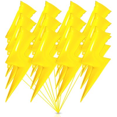12 Pcs Lightning Bolts Balloons 36 Inch Yellow Flash Balloons Foil Flash Party Decorations Stylish Lightning Bolt Balloon for Birthday Party Supplies Wedding Decoration
