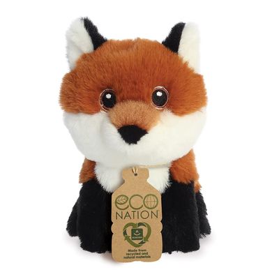 AURORA, 35076, Eco Nation Mini Fox, 5In, Soft Toy, Multi-Coloured