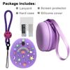 JCHPINE Hard Carrying Case and Silicone Cover Compatible with Tamagotchi Pix Interactive Virtual Pet Game Machine, Screen Film Protector for Tamagotchi Pix Accessories (Purple) view 2