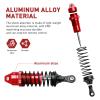 FriHobby RC Big Bore Shocks All Metal Shock Absorber Front Rear Damper Upgrade Parts for Traxxas 1/10 Slash 4x4 Rustler 4X4 Stampede 4X4 Hoss 4X4 Replace 5862 (Red) view 2