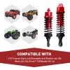 FriHobby RC Big Bore Shocks All Metal Shock Absorber Front Rear Damper Upgrade Parts for Traxxas 1/10 Slash 4x4 Rustler 4X4 Stampede 4X4 Hoss 4X4 Replace 5862 (Red) view 3