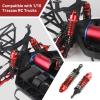 FriHobby RC Big Bore Shocks All Metal Shock Absorber Front Rear Damper Upgrade Parts for Traxxas 1/10 Slash 4x4 Rustler 4X4 Stampede 4X4 Hoss 4X4 Replace 5862 (Red) view 4