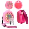 JCHPINE Hard Carrying Case and Silicone Cover Compatible with Tamagotchi Pix Interactive Virtual Pet Game Machine, Screen Film Protector for Tamagotchi Pix Accessories (Pink) view 1
