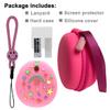JCHPINE Hard Carrying Case and Silicone Cover Compatible with Tamagotchi Pix Interactive Virtual Pet Game Machine, Screen Film Protector for Tamagotchi Pix Accessories (Pink) view 2