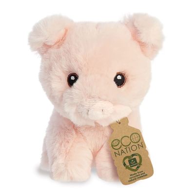 AURORA, 35075, Eco Nation Mini Pig, 5In, Soft Toy, Pink