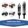FriHobby RC Big Bore Shocks All Metal Shock Absorber Front Rear Damper Upgrade Parts for Traxxas 1/10 Slash 4x4 Rustler 4X4 Stampede 4X4 Hoss 4X4 Replace 5862 (Gray) view 3