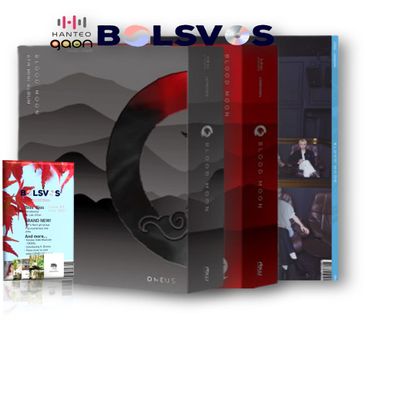 ONEUS - BLOOD MOON [FULL SET ver.] (6th Mini Album) 3 Album+BolsVos K-POP Webzine (22p), Decorative Stickers, Photocards