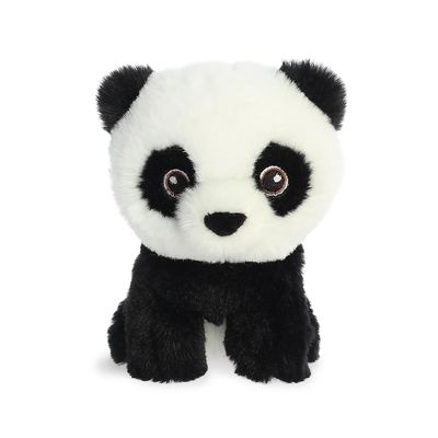 AURORA, 35070, Eco Nation Mini Panda, 5In, Soft Toy, Black & White