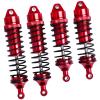 FriHobby RC Big Bore Shocks All Metal Shock Absorber Front Rear Damper Upgrade Parts for Traxxas 1/10 Slash 4x4 Rustler 4X4 Stampede 4X4 Hoss 4X4 Replace 5862 (Red) view 4