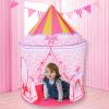 LOJETON 3pc Princess Fairy Tale Kids Play Tent, Cube Crawl Tunnel, Ball Pit for Toddlers, Indoor Outdoor Playhouse Castle Toys, Baby Boys Girls for 3 4 5 6 7 Years Old (Balls Not Included) view 2