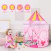 LOJETON 3pc Princess Fairy Tale Kids Play Tent, Cube Crawl Tunnel, Ball Pit for Toddlers, Indoor Outdoor Playhouse Castle Toys, Baby Boys Girls for 3 4 5 6 7 Years Old (Balls Not Included) view 3