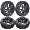 FriHobby 1/8 Scale RC Buggy Tires w/Foam Inserts and 17mm Hex Wheels for Arrma Typhon 6S 3s Blx Losi 8ight HPI Vorza Hobao Hyper Kyosho Inferno, Set of 4 view 1