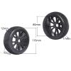 FriHobby 1/8 Scale RC Buggy Tires w/Foam Inserts and 17mm Hex Wheels for Arrma Typhon 6S 3s Blx Losi 8ight HPI Vorza Hobao Hyper Kyosho Inferno, Set of 4 view 3