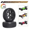 FriHobby 1/8 Scale RC Buggy Tires w/Foam Inserts and 17mm Hex Wheels for Arrma Typhon 6S 3s Blx Losi 8ight HPI Vorza Hobao Hyper Kyosho Inferno, Set of 4 view 4