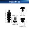 Heyiarbeit 42mm RC Boat Waterproof Push Rod Rubber Seal Bellow with Aluminum Mount for RC Boat 2pcs view 2